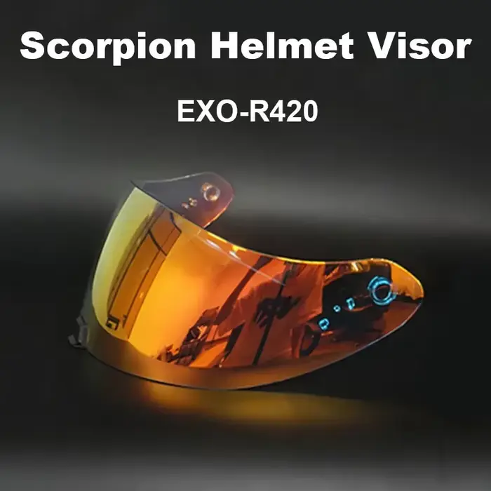 Casse-têtes ete SCORPION EXO-R420 Casque Visière Bouclier Lentille Moto Accessoires