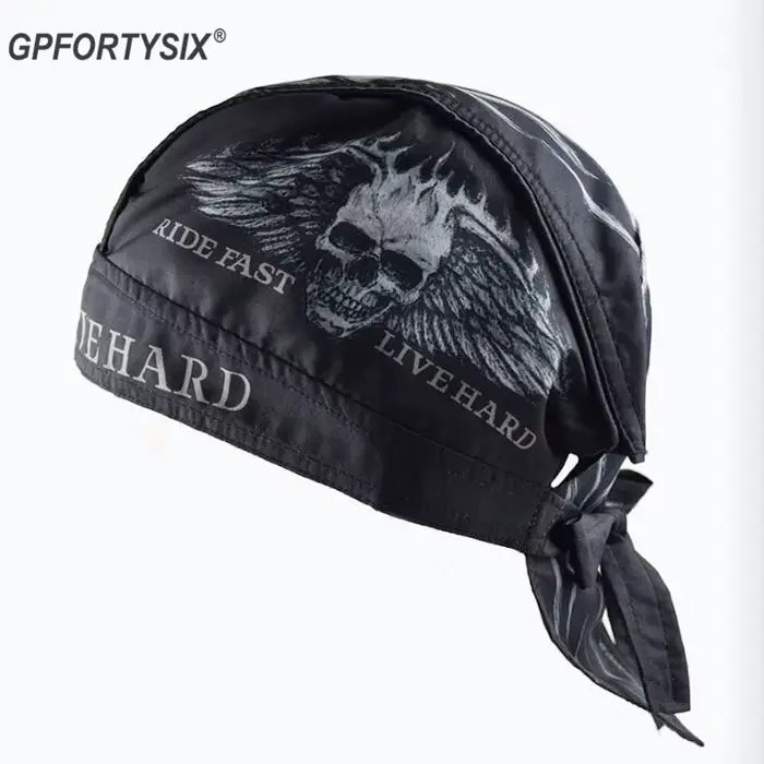 Cagoule de casque de moto rétro d'été, bandeau bandeau pour course à pied, cyclisme, Bandana, chapea