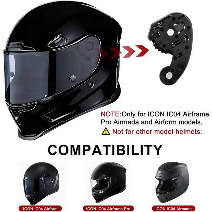 Base de Mécanisme de Visière de Casque