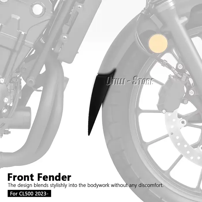 Extension de Garde-Boue Avant Noire pour Honda CL500