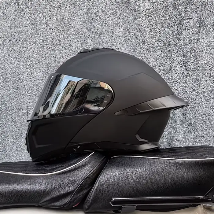 Casque de moto intégral ORZ-B08A, motif Mecha brillant, casque de course, casque de sécurité certifi