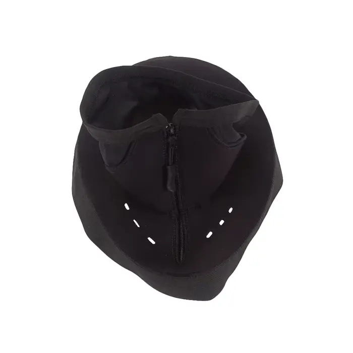 Bavette coupe-vent universelle pour casque de moto avec fermeture éclair