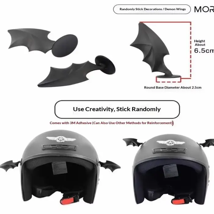 Accessoire de décoration pour casque de moto