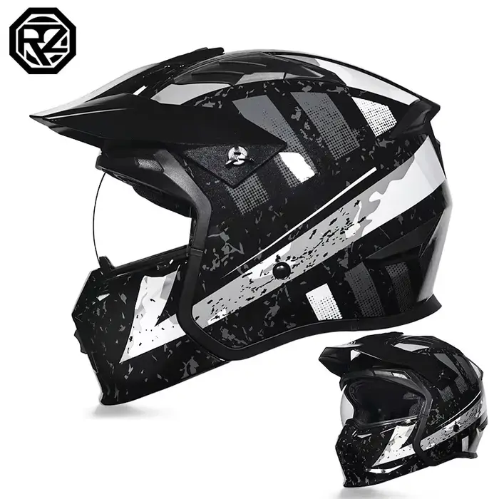 Orz casque rétro quatre saisons noir guerrier combinaison casque mâle moto casque complet moto femme