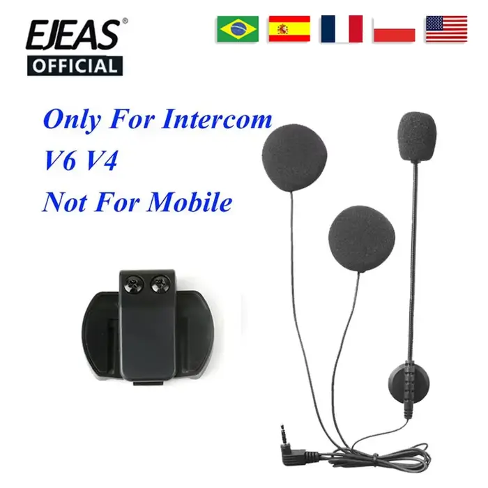 Microphone, haut-parleur et clip pour casque EJEAS 3