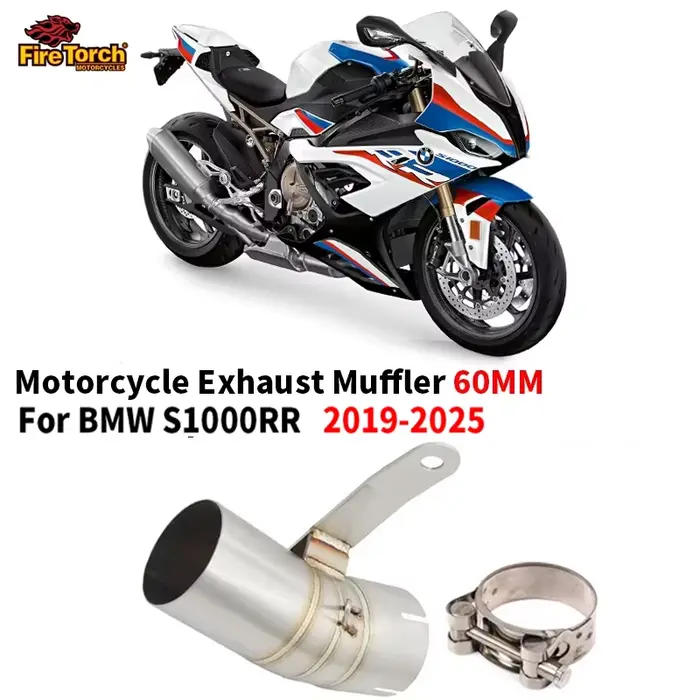 Système d'échappement sans lacet pour moto Bmw S1000Rr 2020 2019 2021 2022 2023 2024 2025, tuyau à l