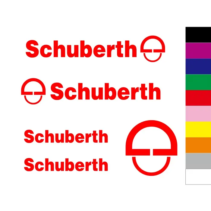 Autocollants en vinyle pour casque Schuberth, 5 pièces