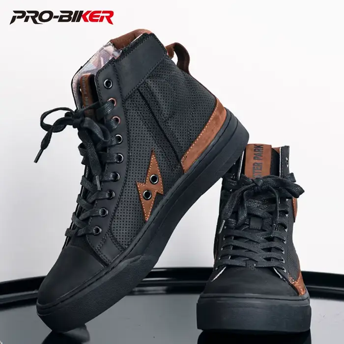 Bottes de moto pour hommes, bottes de motocross, bottes de moto, chaussures de moto décontractées po