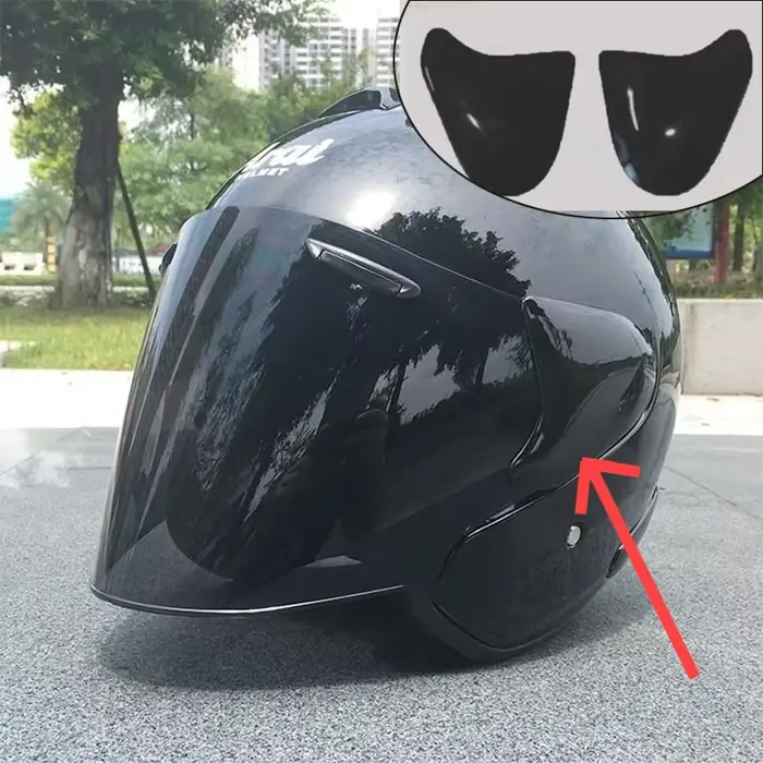 Pièces de casque pour Arai 3/4, lentille Hermonza, visière de casque, noir clair, Tan, Base fixe, ga