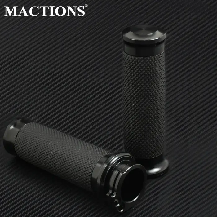 Poignées universelles pour moto, 1 ", 25mm, noires, pour Harley Touring Road King Dyna VRSC Sportste
