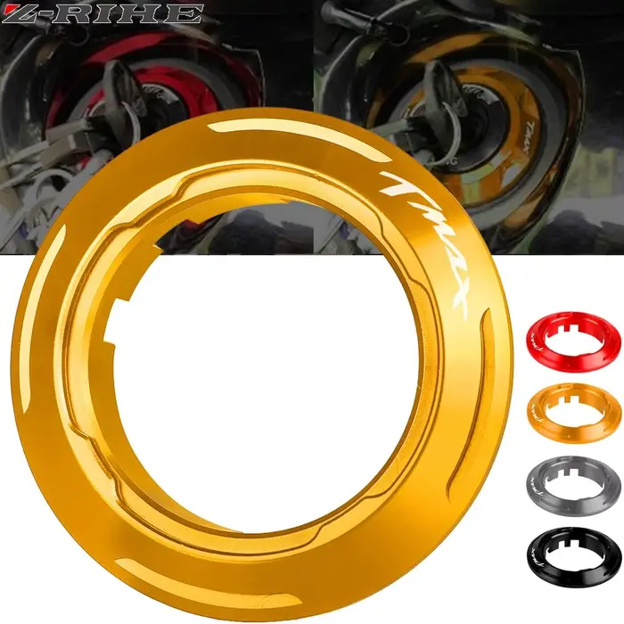 Couvercle de commutateur d'allumage de moto, anneau de protection pour interrupteur à clé, pour Yama