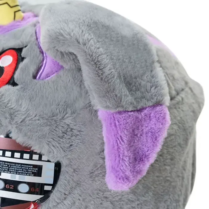 Housse de casque de moto Kawaii Digimon Gabumon en peluche, protection intégrale pour casque intégral, décoration de casque de moto anime