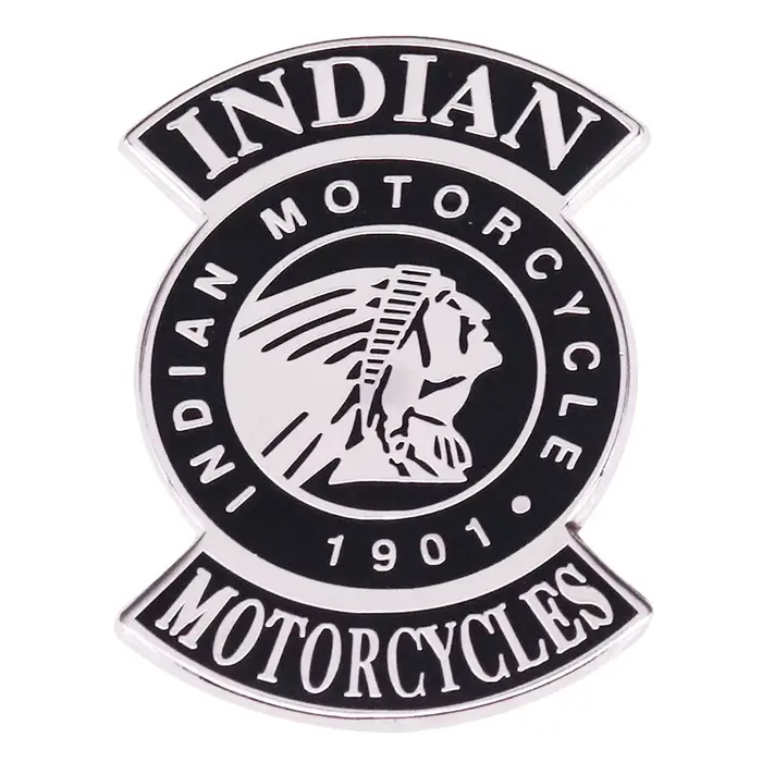 Badge avec Logo du groupe de cavaliers indien-moto-est.1901, épingle en métal Vintage, amoureux des fans de Club, collection de décoration, accessoires de style