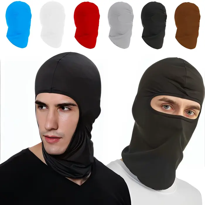 Cagoule masque complet respirant moto hiver chaud couverture complète casquettes cou coupe-vent anti