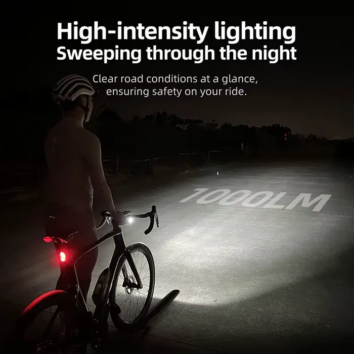 CYCLAMI X7 lumières phares intelligents USB Rechargeable route VTT feu avant 1000 Lum batterie rempl