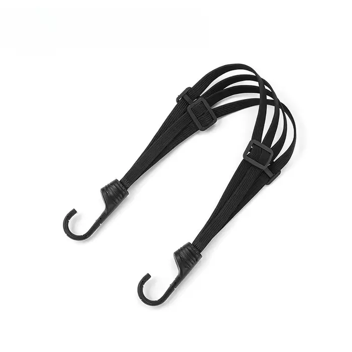 Sangles de casque de moto avec crochet, corde élastique rétractable, réglage des bagages, boucle fix