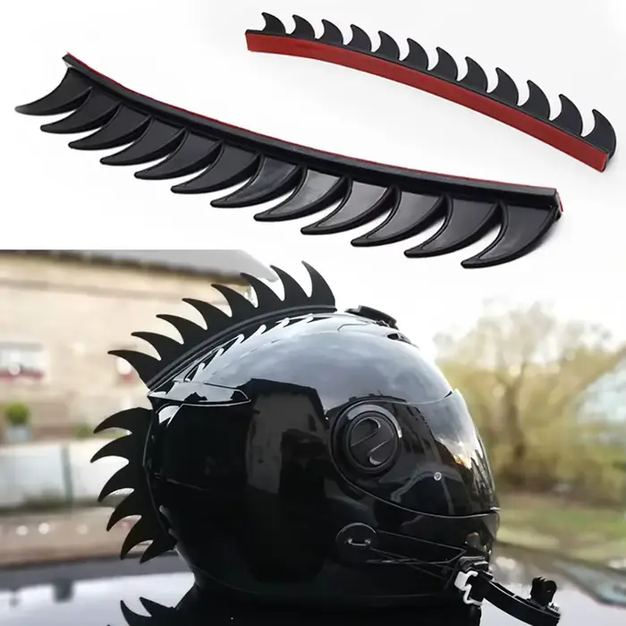 Casque de Motocross en Caoutchouc avec Pointes Mohawks