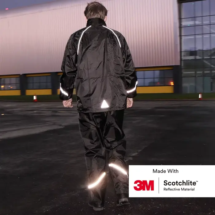 Salzmann Combinaison de pluie - Hydrofuge et coupe-vent - Fabriquée avec 3M Scotchlite
