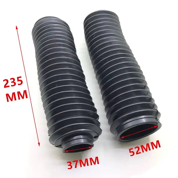 Guêtres en caoutchouc pour fourche de moto, 2 pièces, bottes universelles pour fourche avant de moto