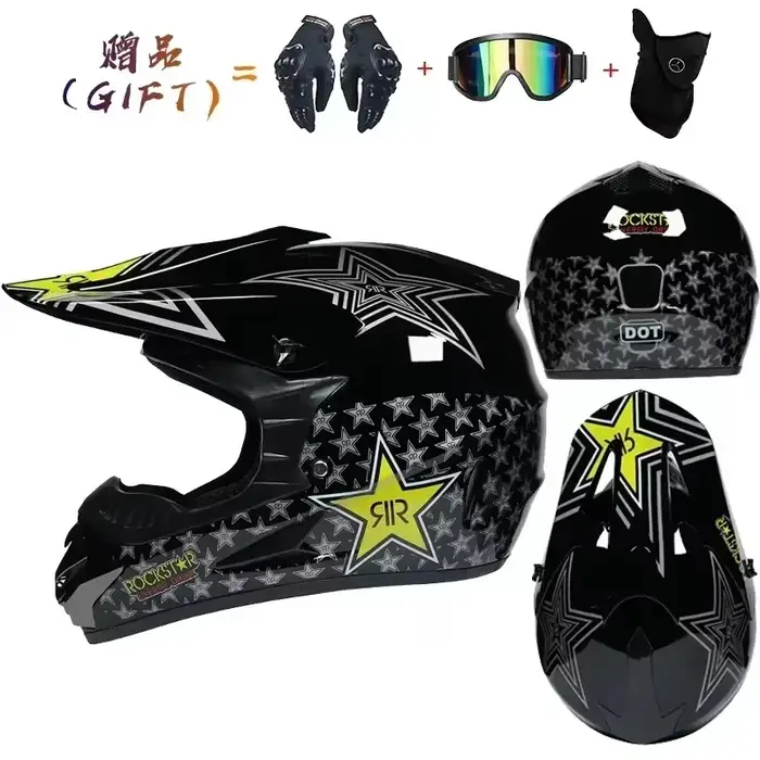 Casque de moto intégral course hors route Cross motocross Capacete Motocross Cascos Para Motos monta