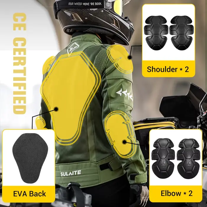SULAITE – veste de moto respirante d'été