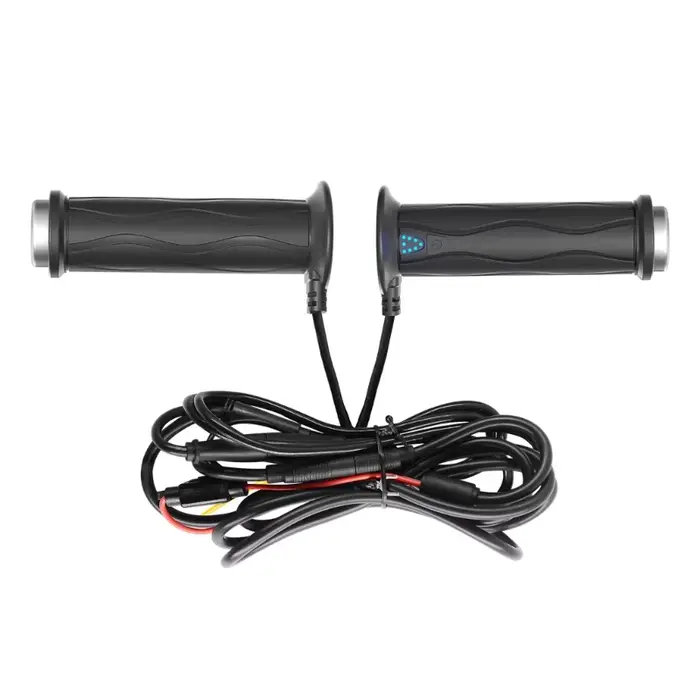 Poignées de guidon de moto chauffantes électriques poignées chauffantes 5 vitesses contrôle de la te