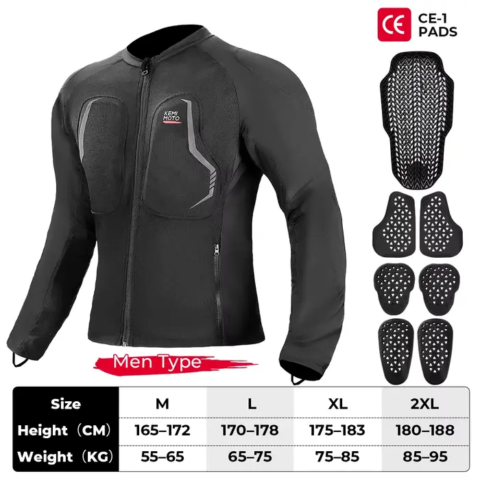 Blouson de protection respirant en maille avec 7 protections CE pour hommes et femmes, équipement mo
