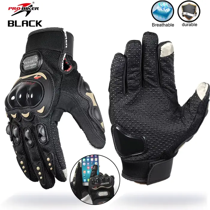 Gants de course de moto Knight, gants de cyclisme avec équipement de protection pour honda Kawasaki 
