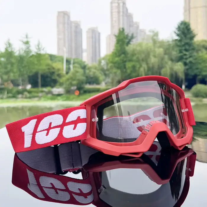 Lunettes de moto avec lentille HD