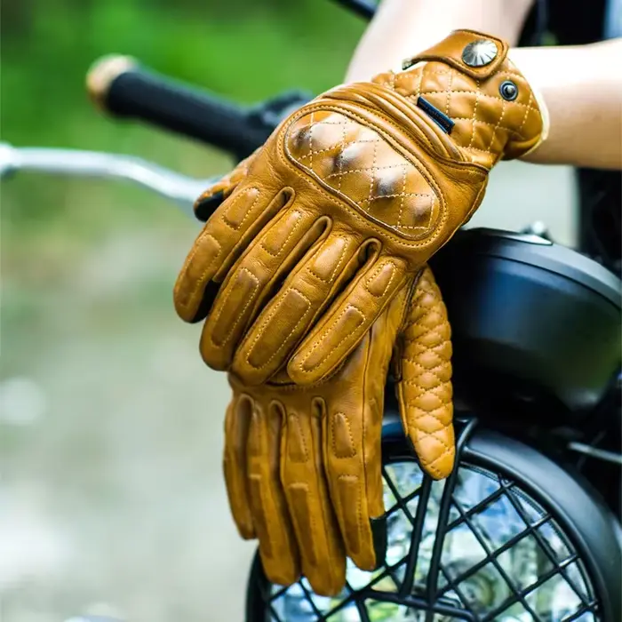 Uglybros luxe en cuir véritable Moto MX gants de rallye accessoires tactiles Vintage