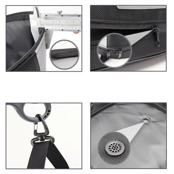 Sac de rangement pour casque avec poignée de transport