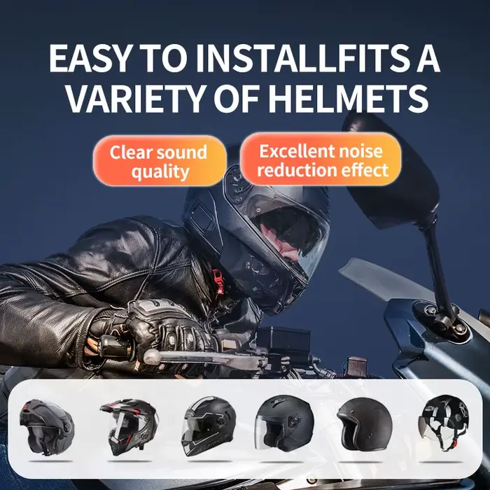 Casque de moto sans fil