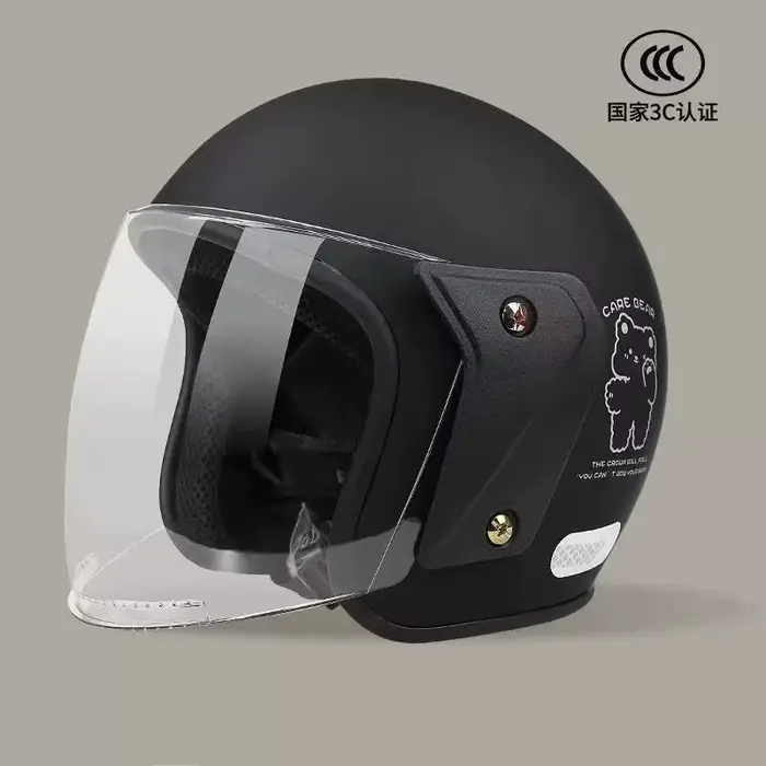 Demi-casque pour hommes et femmes, automne et hiver, Protection solaire chaude d'été, casque de voit