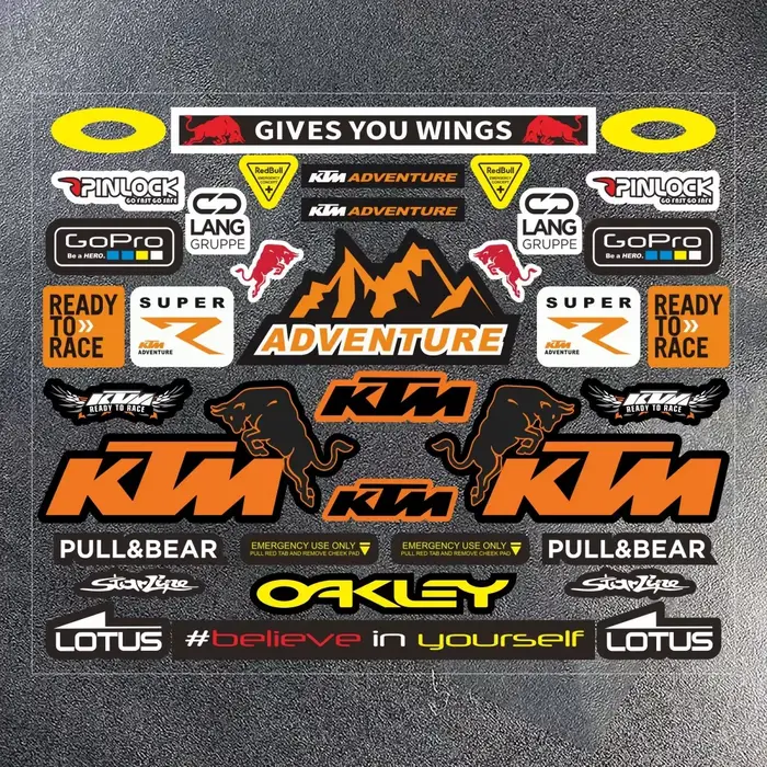 Autocollants pour casque KTM