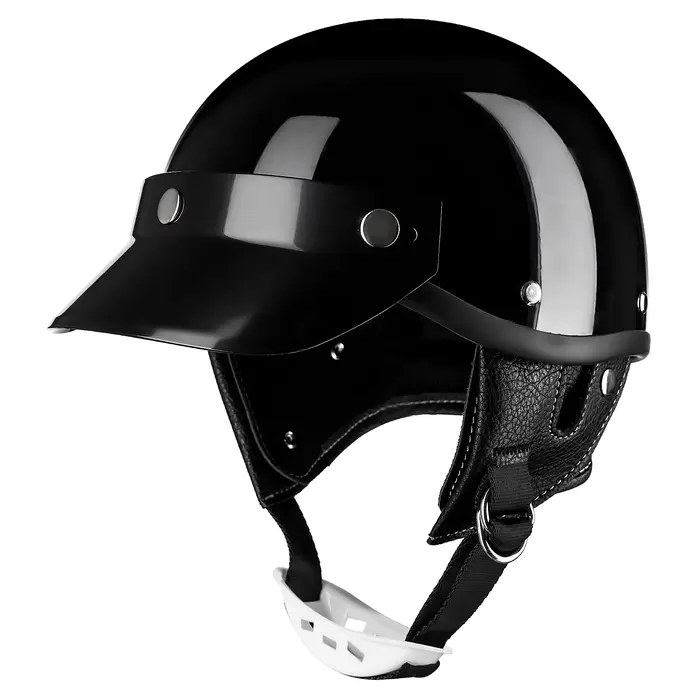 Casque de moto rétro EVOMOSA, casque de moto pour Harley, quatre saisons, personnalité, casque à vis