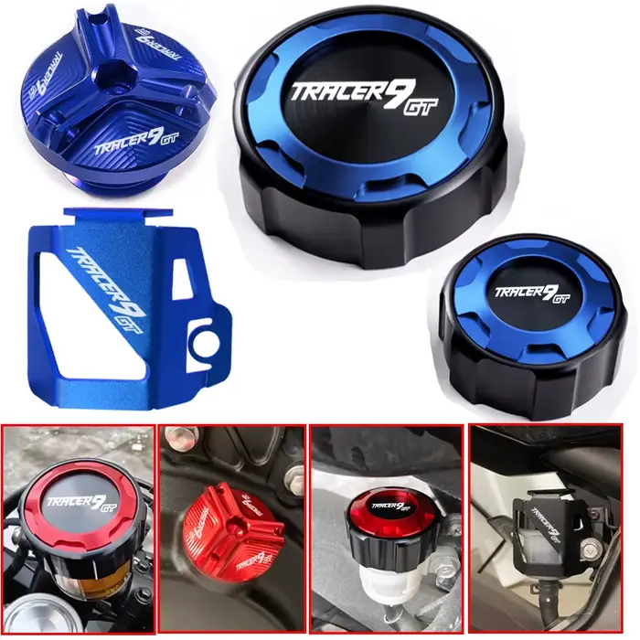 Bouchon de réservoir de frein avant et arrière et bouchon de remplissage, accessoires de Protection