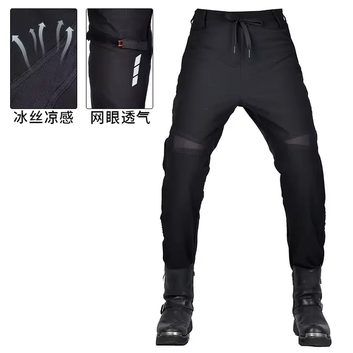 Pantalon d'équitation taille haute pour moto quatre saisons pour hommes, Anti-chute, imperméable, co