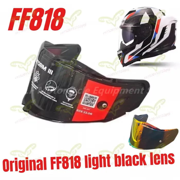 Casque de moto Original FF818 STORM III avec visière noire jour et nuit