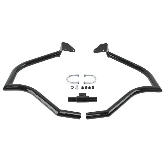 Barre de protection moteur chromée/noire pour Harley Dyna Fat Bob Low Rider Street Bob Wide Glide 20