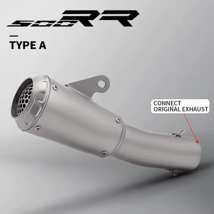 Zxmoto 500RR système d'échappement de Moto ligne de course silencieux à enfiler évasion Moto connect