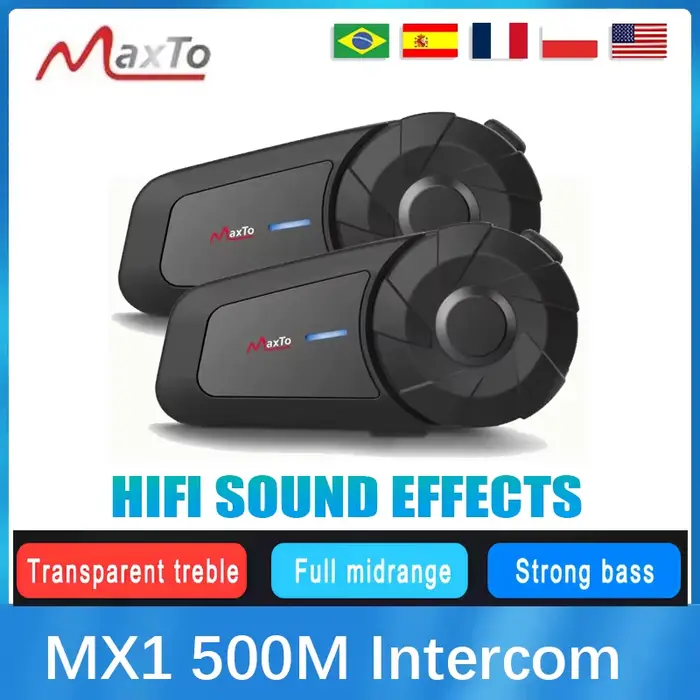 Maxto MX1 casque de moto Bluetooth