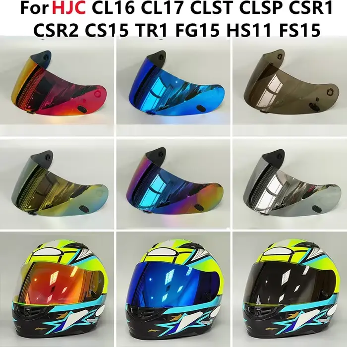 Visière de Casque pour HJC CL16 CL17 CLST CLSP CSR1 CSInter CS15 TR1 FG15 HS11 FS15