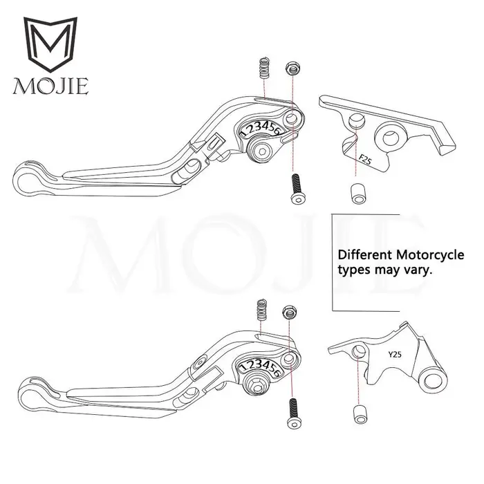 Accessoires pour Kawasaki NINJA 1000 SX NINJA1000 SX 2020 2021 2022 2023 24 levier d'embrayage de frein réglable CNC pliable extensible