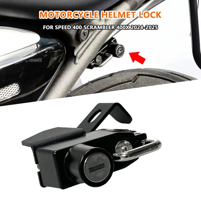 Antivol de casque pour moto Triumph Speed400 Scrambler400 X Speed 400 Scrambler 400X 2024-2025 – Cro