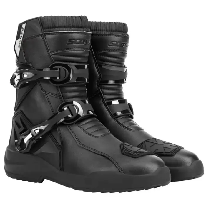 SCOYCO-Bottes d'équitation de moto pour hommes, chaussures de rallye imperméables, rinçage, protecti