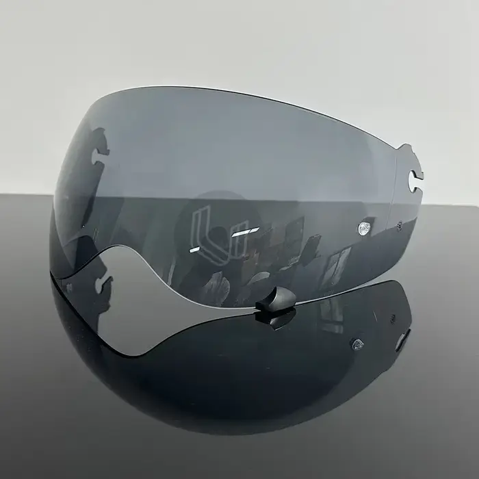 Casque de moto, lentille PC résistante aux UV pour modèle Krios Pro, pare-soleil alternatif fumé fon
