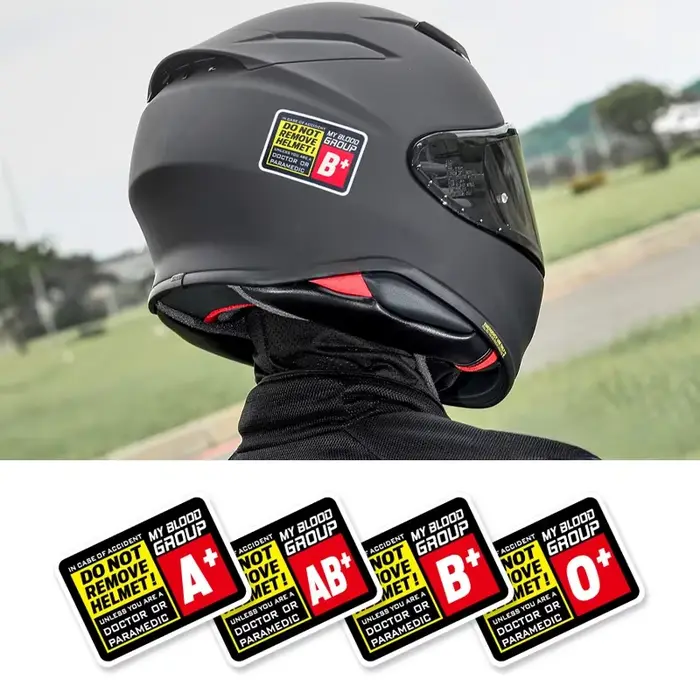 Autocollants de carénage avant de moto, décoration de casque de conducteur de voiture de course de T