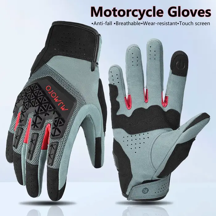 Gants de moto certifiés CE maille Textile ventilé